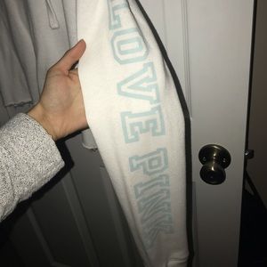 White cropped hoodie